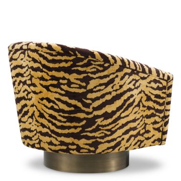 Catene Tigris Brown Swivel Chair