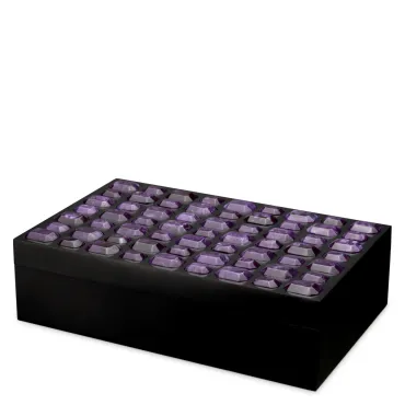 Lucida Small Box Faux Amethyst