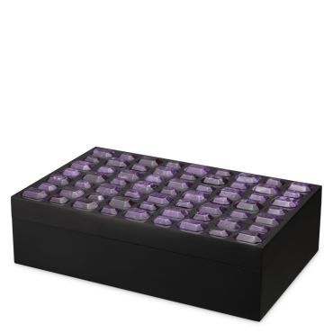  Lucida Large Box Faux Amethyst