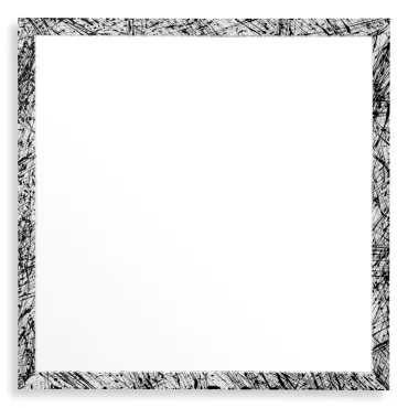 Reflection of Eccentricity White Frame Mirror