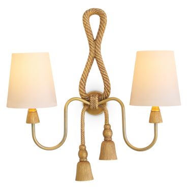 Tropez Vintage Brass Wall Lamp