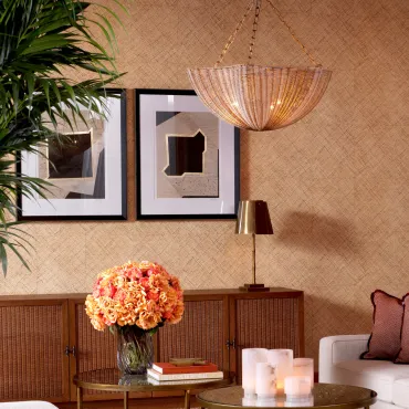 Creased Umber Prints by Vanna Lam - Set of 2