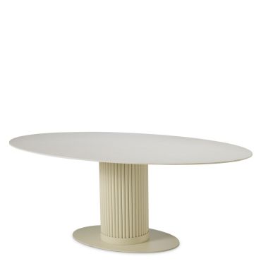 Volterra Sand Oval Outdoor Dining Table