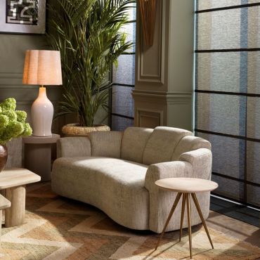 Marbella Creststone Beige Small Sofa 