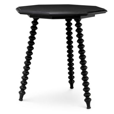 Laredo Black Mahogany Side Table