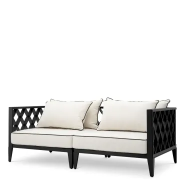 Ocean Club Small Black Outdoor Sofa