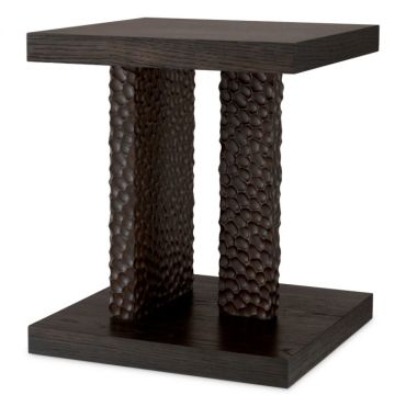 Bravon Ebony Oak Side Table 