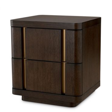 Modesto Mocha Oak Nightstand Small