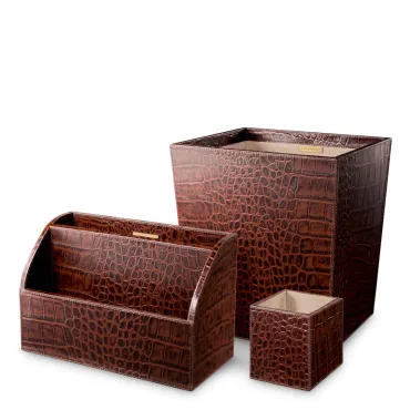 Scaleo Desk Set - Set of 3 Brown