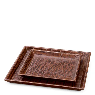 Scaleo Desk Tray - Set of 2 Brown