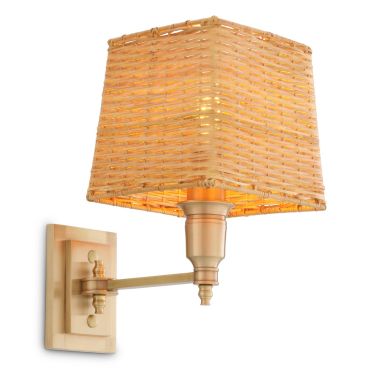 Lexington Single Antique Brass Wall Lamp