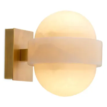 Icarus Alabaster & Brass Wall Lamp
