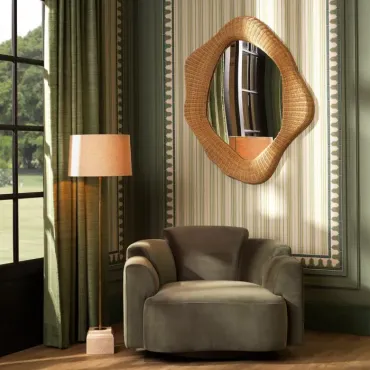 Bilabo Rattan Mirror