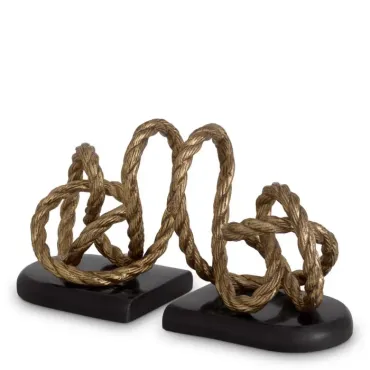 Corwyn Antique Brass Bookend Set Of 2