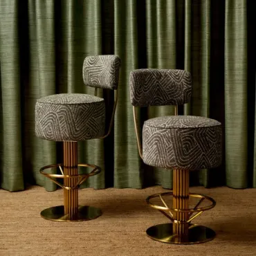 Carleton Camari Green Counter Stool with Back