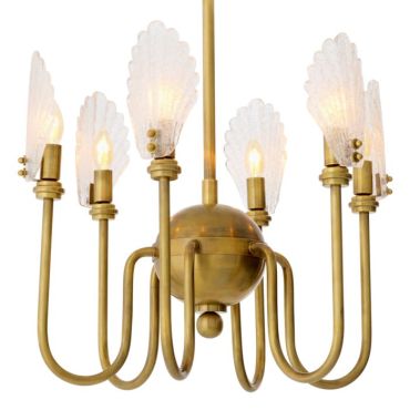 Isabelle Vintage Brass Chandelier