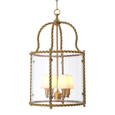 Preston Vintage Brass Pendant