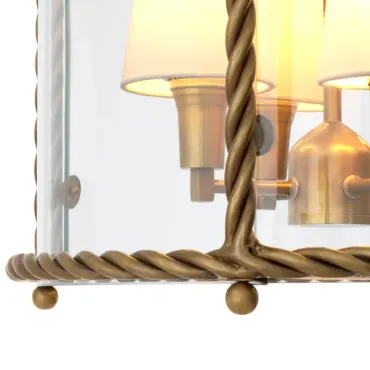 Preston Vintage Brass Pendant