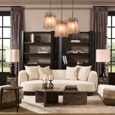 Ciro Small Silver Travertine Coffee Table