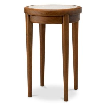 Hensley Mahogany Round Side Table
