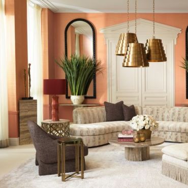 Northbridge Small Silver Travertine Column