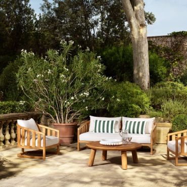 Aruba Natural Teak Outdoor Sofa