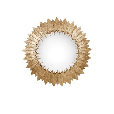 Leaf Round Mirror - Customise
