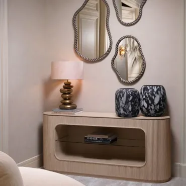 Elvington Antique Nickel Large Mirror