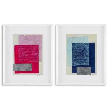 Prints Paper Colorfields by Michael Willett Set Of 2