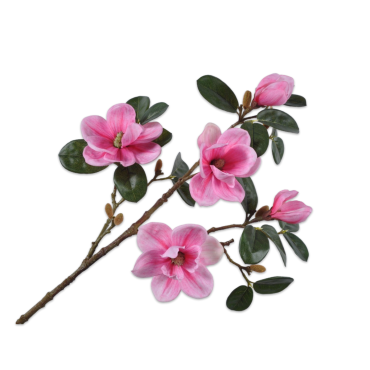 Magnolia Spray Dark Pink 74cm