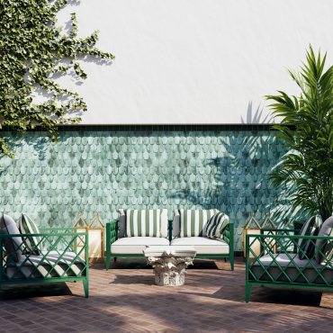 Ocean Club Green Outdoor Armchair