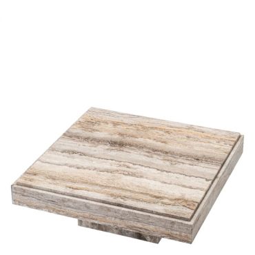 Sartoria Silver Travertine Coffee Table