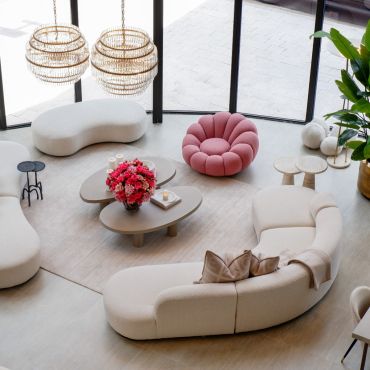 Bjorn Boucle Cream Bench