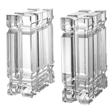 Linea Crystal Bookend - Set of 2