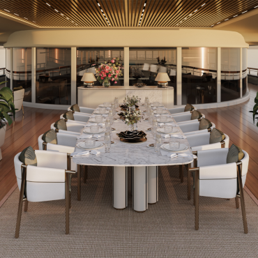 Moon Rectangle Outdoor Dining Table - Customise