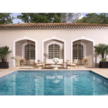 Cleon Outdoor Coffee Table Smooth Cream 