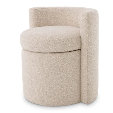 Arcadia Boucle Cream Stool