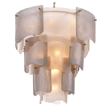 Asinara Large Smoked Glass Chandelier