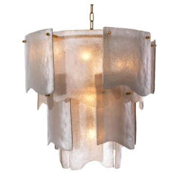 Asinara Small Smoked Glass Chandelier