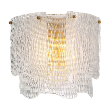Asinara Textured Glass Wall Lamp