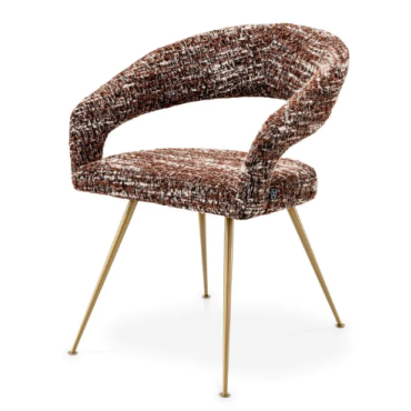 Bravo Sonata Red Boucle Dining Chair