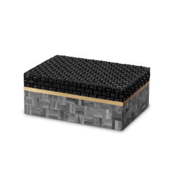Seaside Small Grey and Black Box