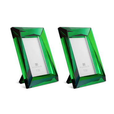 Obliquity Small Green Picture Frame Set of 2