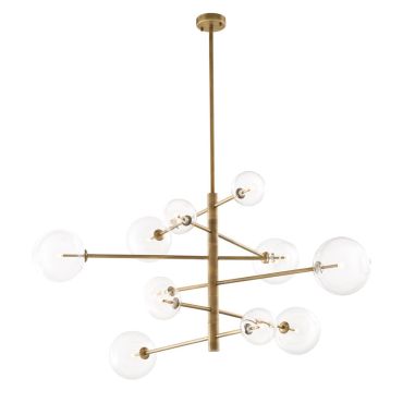 Argento Large Brass Chandelier