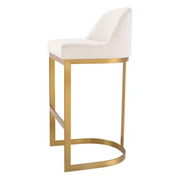 image of CONDOS BRUSHED BRASS BAR STOOL