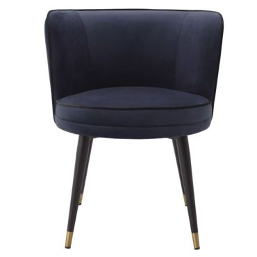 Grenada Savona Midnight Blue Swivel Dining Chair
