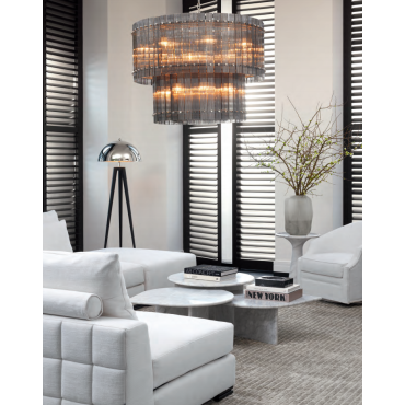 Clifford Avalon White Ottoman 