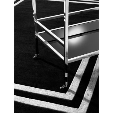 Celeste Black & Off White Rug - 200 x 300cm