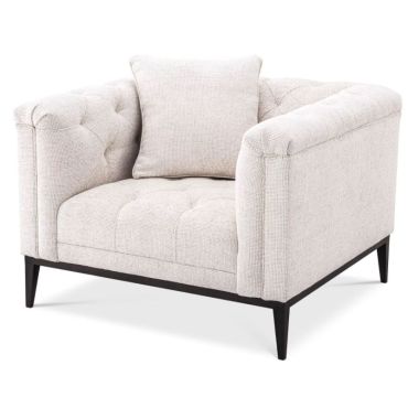Cesare Lyssa Off White Arm Chair