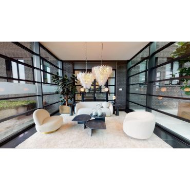 Clement Boucle Cream Swivel Chair